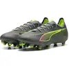 Image de Puma, Unisexe, Chaussures de football, Ultra 5 Match Fg/Ag (45), Bleu, Gris, Argent