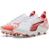 Image de Puma, Unisexe, Chaussures de football, ULTRA 5 PRO FG/AG Jr (38.5), Blanc, Rouge, Noir