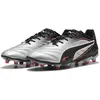 Image de Puma, Unisexe, Chaussures de football, King Pro Fg/Ag (42.5), Blanc, Noir, Argent
