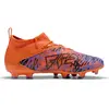 Image de Puma, Garçons, Chaussures de football, Future 8 Match Creativity Fg/Ag Jr (37), Pink, Orange