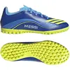 Image de Adidas, Hommes, Chaussures de football, F50 Messi Club TF (44 2/3), Bleu, Jaune
