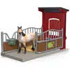Image de Schleich Box poney avec jument Mustang