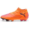 Image de Puma, Unisexe, Chaussures de football, Future 8 Ultimate Fg (42), Orange, Noir