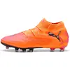 Image de Puma, Unisexe, Chaussures de football, Future 8 Ultimate Ag (44.5), Orange, Noir