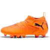 Image de Puma, Garçons, Chaussures de football, FUTURE 8 MATCH FG/AG Jr (32.5), Noir, Orange