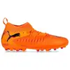 Image de Puma, Unisexe, Chaussures de football, Future 8 Match mg Jr (37), Noir, Orange