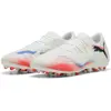 Image de Puma, Unisexe, Chaussures de football, FUTURE 8 MATCH Low MG (40), Noir, Blanc, Rouge