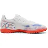 Image de Puma, Unisexe, Chaussures de football, Future 8 Play Tt (39), Blanc, Noir, Rouge