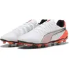 Image de Puma, Unisexe, Chaussures de football, King Match Fg/Ag (40), Blanc, Argent