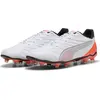 Image de Puma, Unisexe, Chaussures de football, King Pro Fg/Ag (42), Blanc, Argent