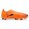 Image de Puma, Unisexe, Chaussures de football, Ultra 6 Match Fg/Ag (45), Orange, Noir