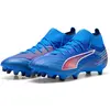 Image de Puma, Unisexe, Chaussures de football, ULTRA 6 MATCH+ FG/AG (40), Bleu, Blanc