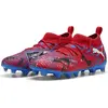 Image de Puma, Unisexe, Chaussures de football, Future 8 Match Playmakers Fg/Ag Jr (32), Rouge, Noir, Bleu