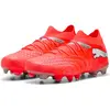 Image de Puma, Hommes, Chaussures de football, Future 9 Match Fg/Ag (46), Rouge, Blanc, Noir, Argent, Multicolore