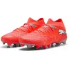 Image de Puma, Femmes, Chaussures de football, FUTURE 9 MATCH FG/AG Wn's (37), Noir, Argent, Rouge, Blanc
