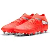 Image de Puma, Unisexe, Chaussures de football, Future 9 Pro Mxsg (43), Rouge, Blanc, Noir, Argent