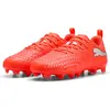 Image de Puma, Garçons, Chaussures de football, FUTURE 9 PLAY FG/AG Jr (37), Noir, Blanc, Rouge, Orange