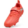 Image de Puma, Unisexe, Chaussures de football, Future 9 Play V Fg/Ag Rb Jr (34), Rouge, Noir, Blanc