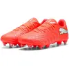 Image de Puma, Hommes, Chaussures de football, Future 9 Play Mxsg (43), Rouge, Blanc, Noir, Argent