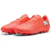 Image de Puma, Hommes, Chaussures de football, Future 9 Play mg (41), Rouge, Blanc, Noir, Argent