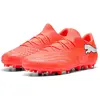 Image de Puma, Unisexe, Chaussures de football, Future 9 Match Fusion mg (42.5), Rouge, Blanc, Noir, Argent