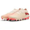 Image de Puma, Hommes, Chaussures de football, Future 9 Match Fg/Ag (40), Noir, Rouge, Blanc, Beige