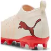 Image de Puma, Garçons, Chaussures de football, FUTURE 9 MATCH FG/AG Jr (38), Rouge, Blanc, Noir, Beige