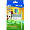 Image de Lyra, Écriture + dessin, Crayons Super Ferby laqués métallisés étui carton 12 pièces (12x)
