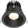 Image de Maytoni, Applique + plafonnier, Zoom LED Downlight, Luminaire encastré 12W dimmable noir IP65 90Ra Ø8,5mm blanc chaud (890 lm)
