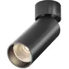Image de Maytoni, Applique + plafonnier, FOCUS LED Plafonnier, lampe de plafond 12W 16cm noir 3000K 90Ra blanc chaud (900 lm)