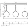 Image de Osram, Suspension, Decor Circle 3XPendant LN 20W Click CCT Noir (1300 lm)