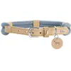 Image de Hunter Dog collar Malia Blue L 50-59 cm (50, 52, 54, 56, 58, Chien, Général, Promenade), Collier + laisse