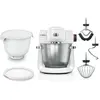 Image de Bosch Hausgeräte Serie 6 Stand Mixer, Robot ménager, Blanc, Argent