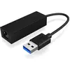 Image de Icy Box IB-AC501A (USB, RJ45 Gigabit Ethernet (1x)), Adaptateur réseau, Noir