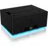 Image de Icy Box Docking- & Klonstation (USB-B, 1 portion), Station d'accueil + hub USB, Noir