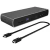 Image de Icy Box IB-DK8801-TB4 (Thunderbolt, 10 ports), Station d'accueil + hub USB, Gris, Noir