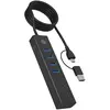 Image de Icy Box IB-HUB1737-C3 (USB-C, 7 ports), Station d'accueil + hub USB, Noir