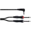 Image de Cordial 14866 Audio Y-Adapter (1x Klinkenstecker 3.5 mm - 2x Klinkenstecker 6.3, Adaptateur audio, Noir