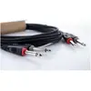 Image de Cordial 14845 Klinke Audio Anschlusskabel (2x Klinkenstecker 6.3 mm (mono) - 2x (3 m, Câble jack 6,3 mm), Câble audio
