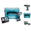 Image de Makita, Perceuse + Visseuses sans fil, DHP 482 RT1J - 18 V Li-Ion Perceuse visseuse à percussion sans fil avec coffret Makpac +1x Ba
