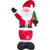 Image de Beliani Père Noël gonflable avec éclairage LED rouge 225 cm IVALO (1 pcs)