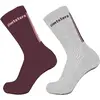 Image de Zimtstern, Unisexe, Chaussettes de sport, Chaussettes StarsockZ MTB Basic 2-Pack Unisexe (40 - 43), Rouge, Multicolore, Gris