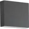 Image de CMD, Éclairage d'extérieur, LED Wandaussenleuchte 2x3W Warmweiss IP54 Anthrazit CMD-9060 (442 lm, IP54)