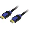 Image de LogiLink HDMI (Typ A)   HDMI (Typ A) (2 m), Câble vidéo, Bleu, Noir