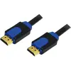 Image de LogiLink HDMI (Typ A)   HDMI (Typ A) (5 m), Câble vidéo, Noir, Bleu