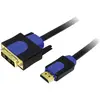 Image de LogiLink DVI   HDMI (Typ A) (5 m), Câble vidéo, Noir