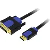 Image de LogiLink Dvi   Dvi (10 m), Câble vidéo, Noir, Bleu