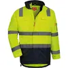 Image de Nitras, Veste de travail, Hommes MOTION TEX VIZ Parking haute visibilité jaune fluo XL, Jaune fluo, XL UE (XL)