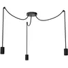 Image de Segula, Suspension, Suspension SPYDER 3x Wave noir E27 (E27)