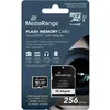 Image de MediaRange Carte SD MicroSD UHS-1 Cl.10 avec adaptateur (256 Go, microSDXC, U1, UHS-I), Carte mémoire, Noir